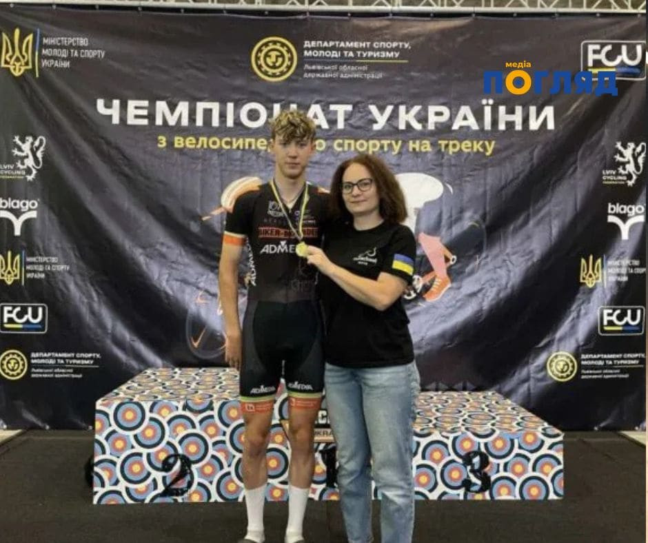 Ірпінський спортсмен Назарій Рудяк став чемпіоном України з велосипедного спорту на критому треку серед юніорів - зображення